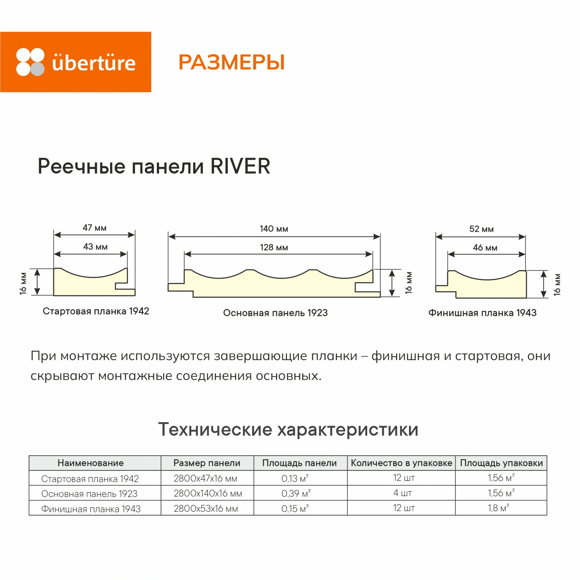 Реечная панель River № 1923 МДФ, Аляска суперматовая, 140х16х2800 мм, (4 шт. уп.) 
